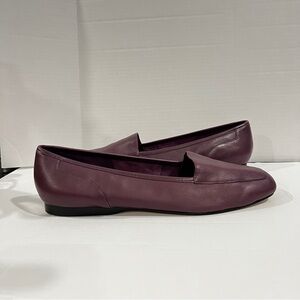 Enzo Angiolini Liberty Burgundy Leather Ballet Flats Shoes Size 11M
